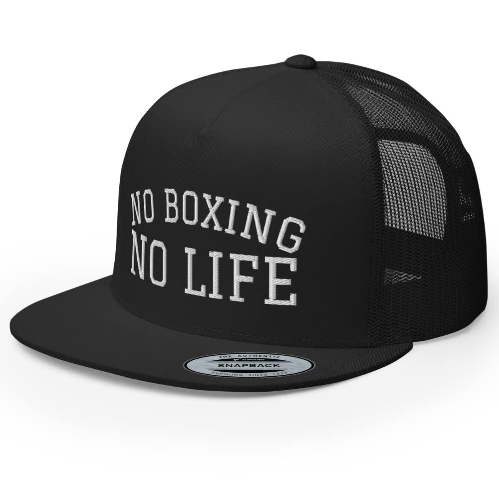 RIVEMUG No Boxing No Life Premium Trucker Hat High Crown
